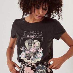 💗EUC💗 Spell Flamingo Wagon Tee Sz S